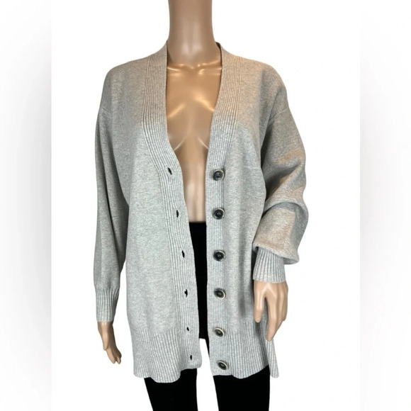 RODEBJER Womens Sweater Cardigan Grey Button Down Size XS Wool Blend - Picture 2 of 10